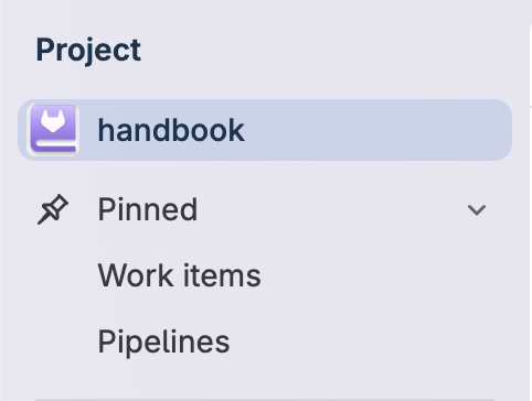 An item in the Pinned section.